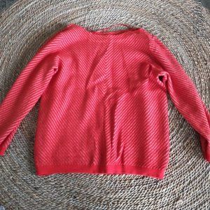 Orange and Taupe Sweater